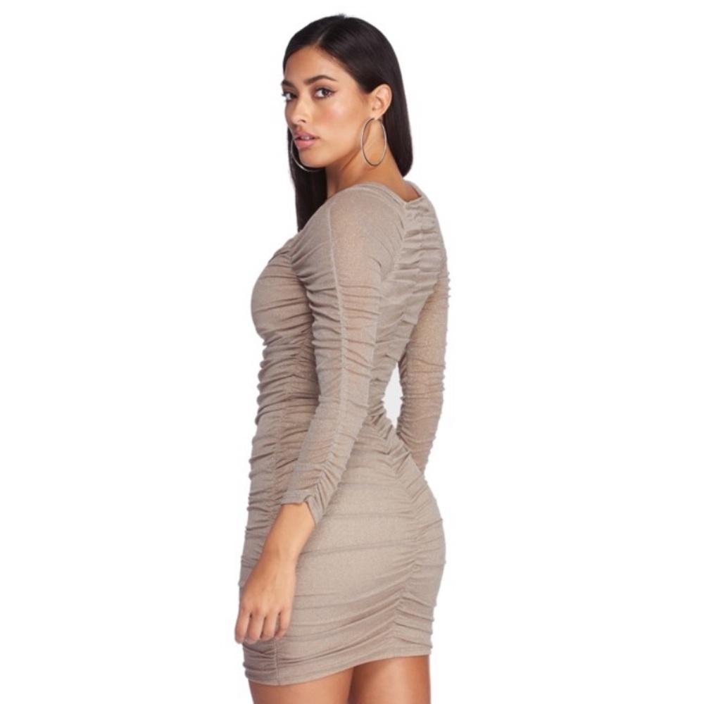 sparkly mini dress
